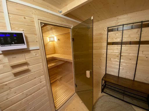 Saunahaus Innen, Vorraum
